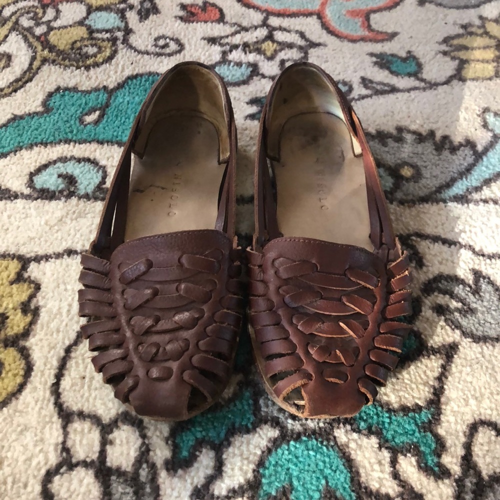 Nisolo Ecuador Huarache Sandal in Burnt Sienna